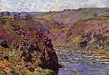 Claude Monet Famous Paintings - Valley of the Creuse Sunlight Effect